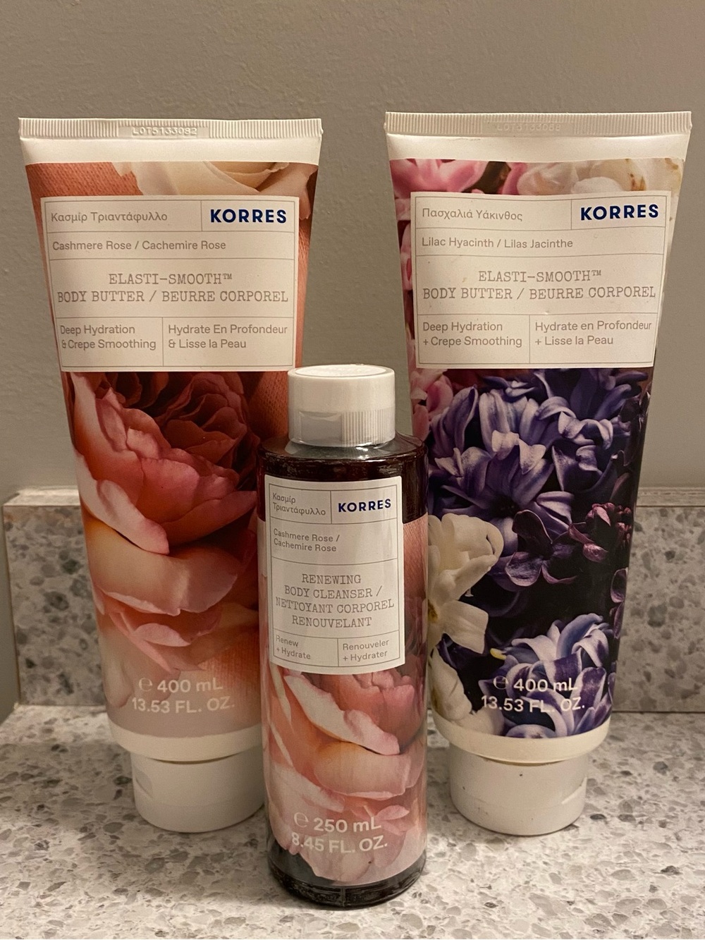 Rose & Lilac Korres Products